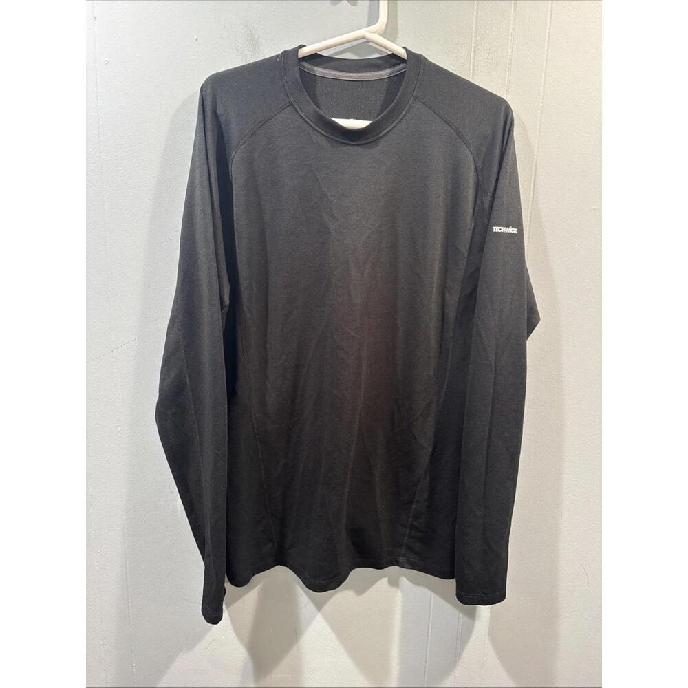 Mens Polartec Long Sleeve T Shirt Size Large Black